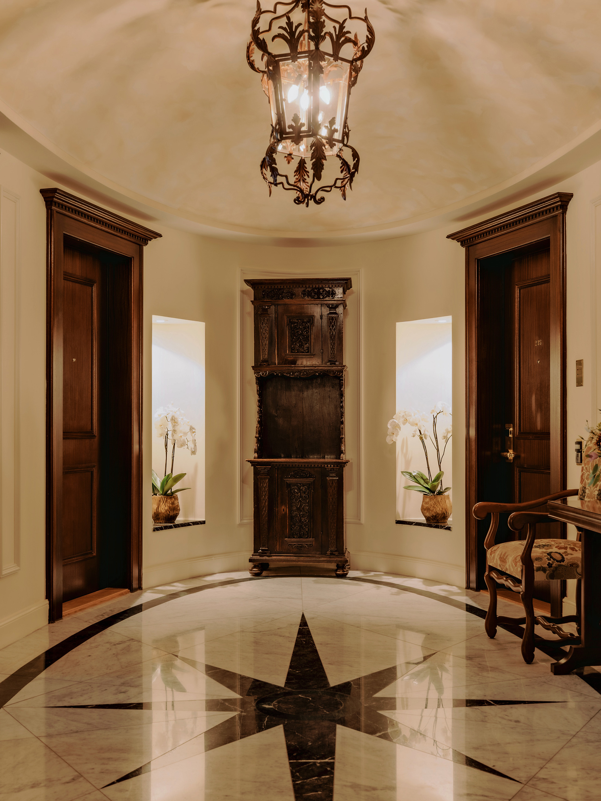 Badrutt's Palace - Bedroom with lake and pine-forest mountain view